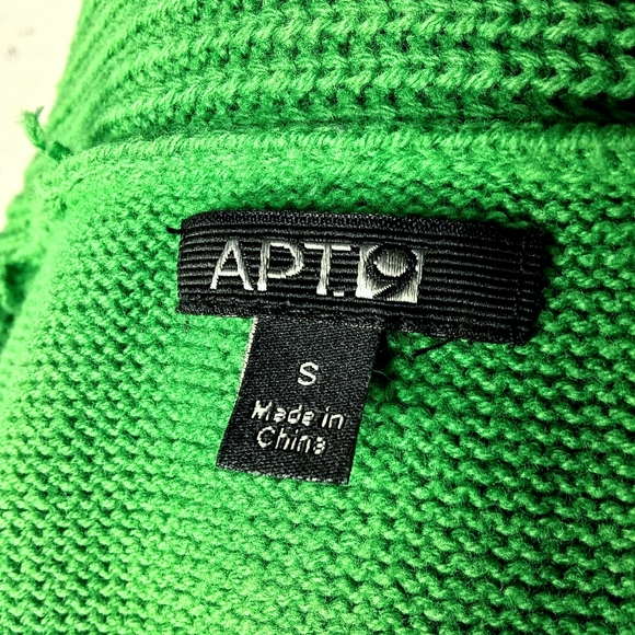 Apt. 9 Small Green Open Green Knit Cardigan W/ Top - Picture 10 of 11